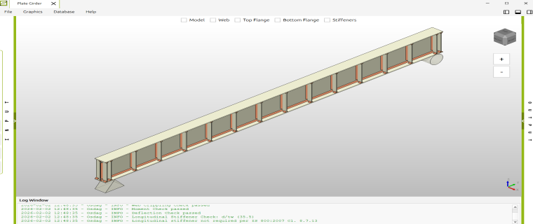 3D model of the designed component viewed by closing the input and output docks